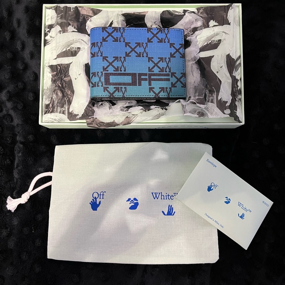 Off-white Industrial Multi-color Bi-fold (rare)